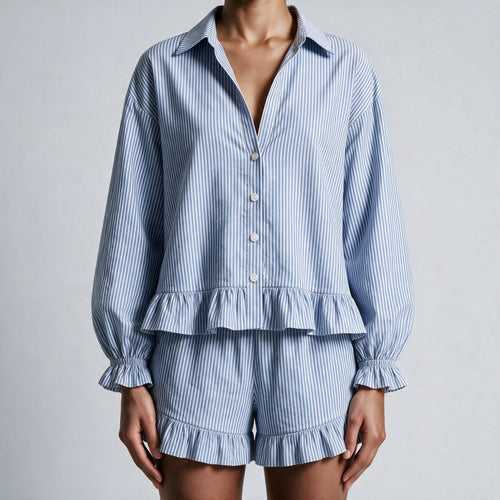 Limited Silva Ruffle Shirt & Shorts Set