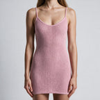 Aicha Knit Dress – Shell Pink