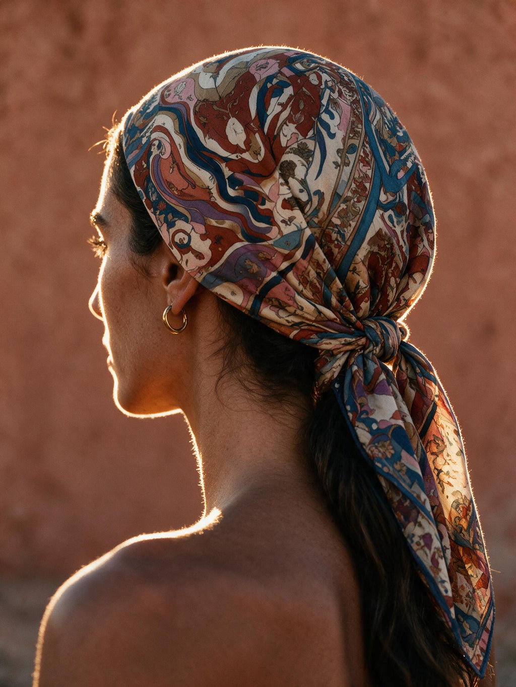 Coral Current Scarf