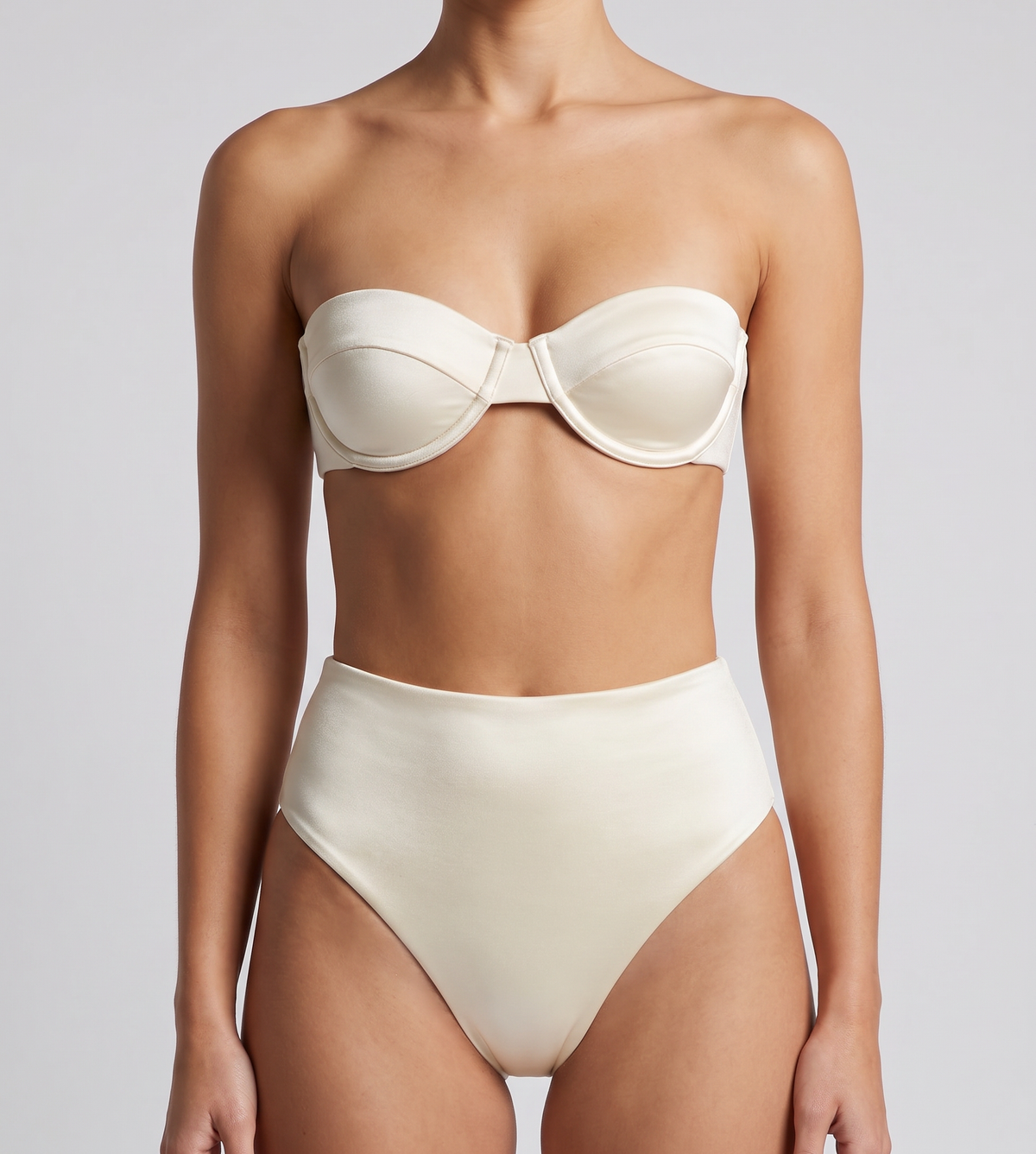Luna Bikini in Pearl — front