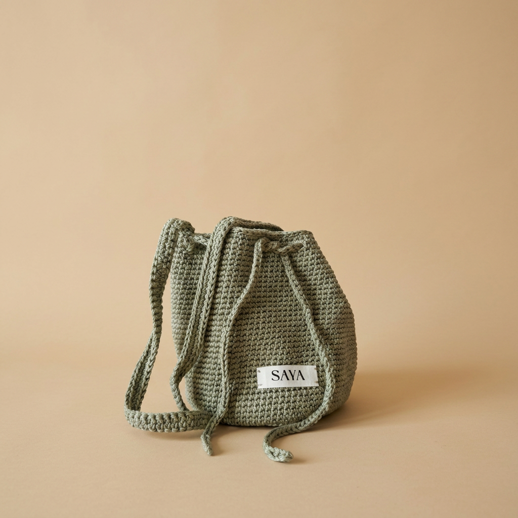 Hand-Crochet Bucket Bag
