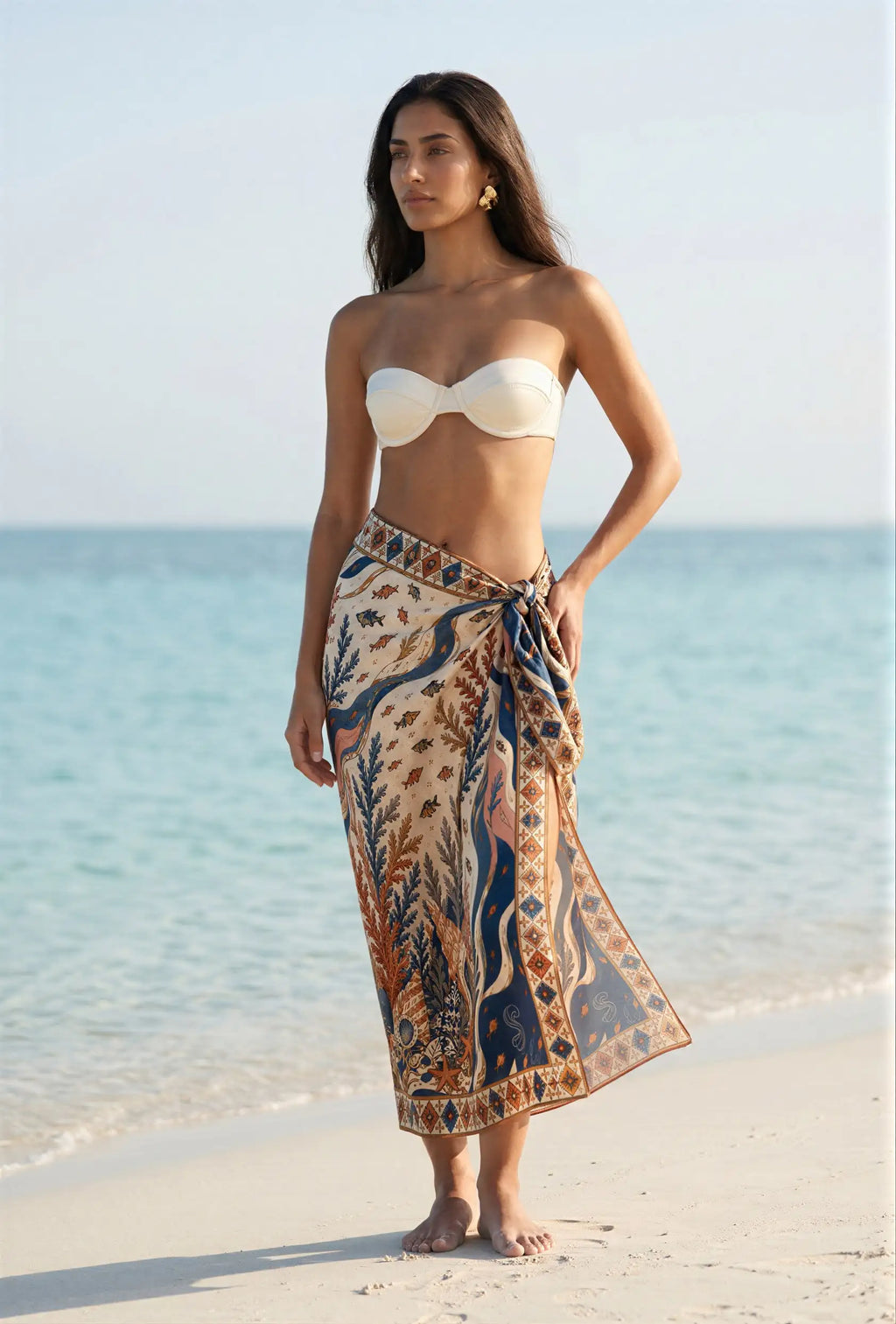 Midnight Coral Resort Wrap