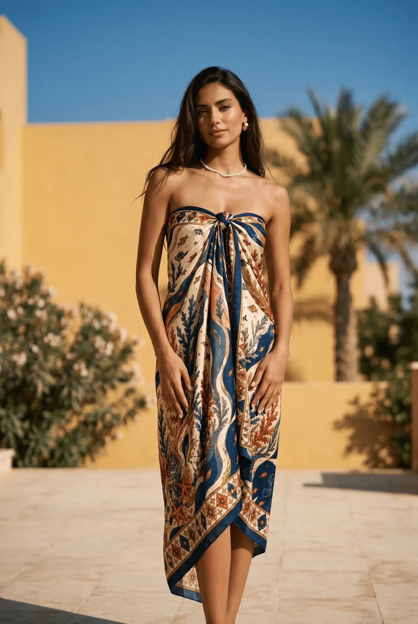 Midnight Coral Resort Wrap